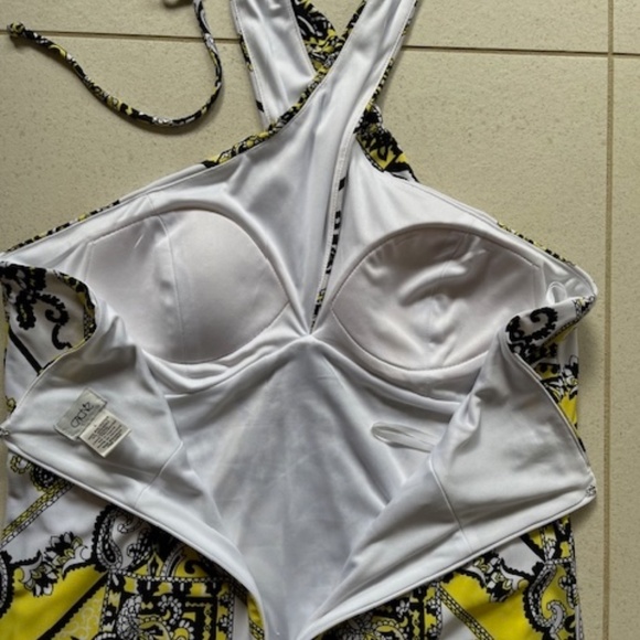 Cache Yellow/Black Dress L  NWOT - Picture 6 of 6